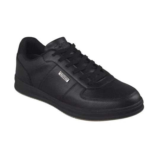 Skechers 211459 BLACK Waterproof Lace Up Memory Foam Shoe 211459-BBK