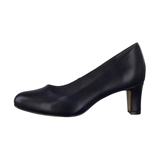 Jana Classic Wide fit Court shoe BLACK 22472-41-001