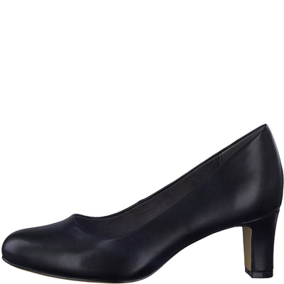 Jana Classic Wide fit Court shoe  BLACK 22472-41-001