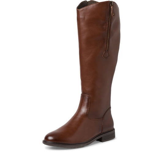 Jana Long riding boot wide fitting 25562 COGNAC