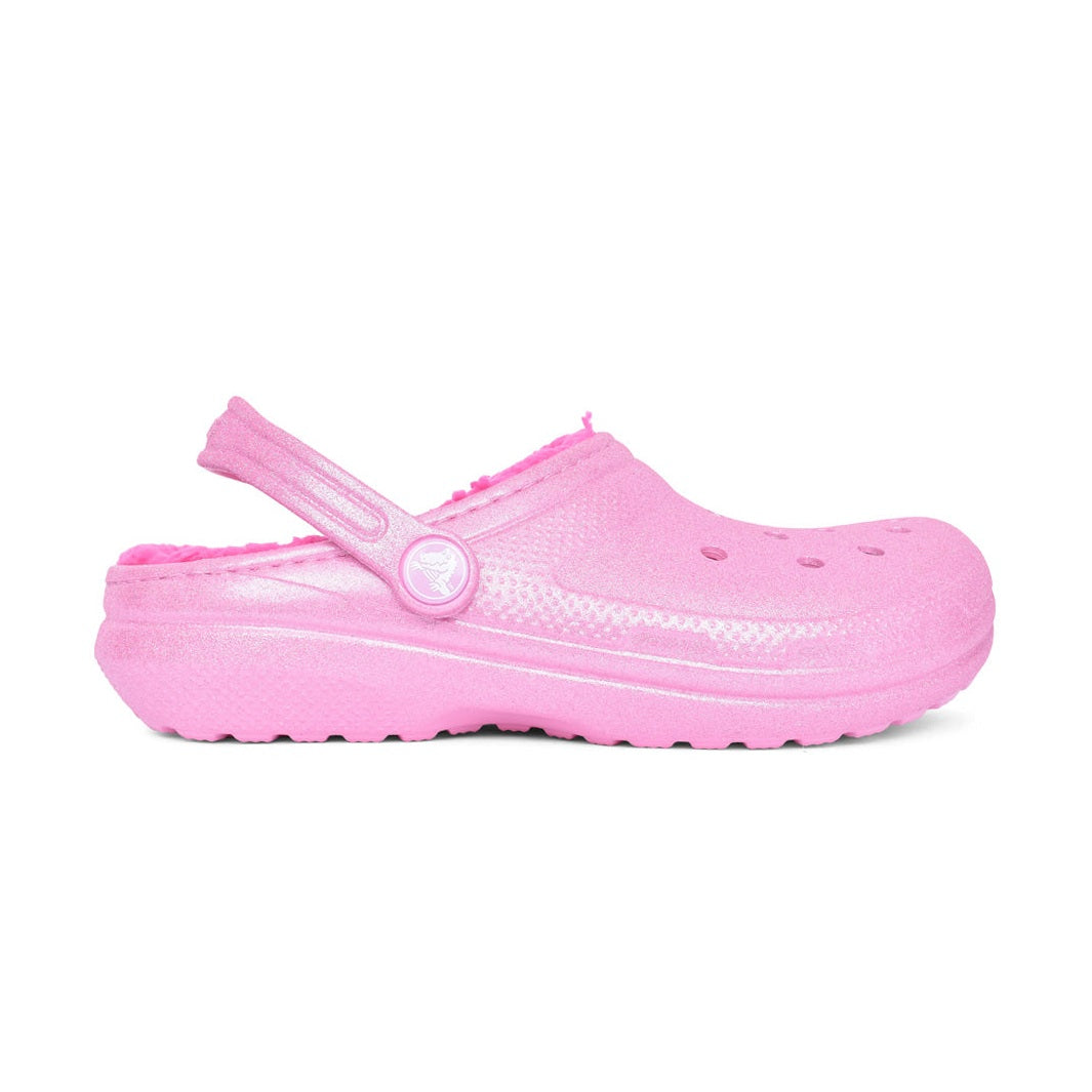 Crocs 207462 PINK TWEED Warm Lined Classic Clog 207462-6WY