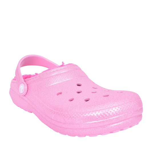 Crocs 207462 PINK TWEED Warm Lined Classic Clog 207462-6WY
