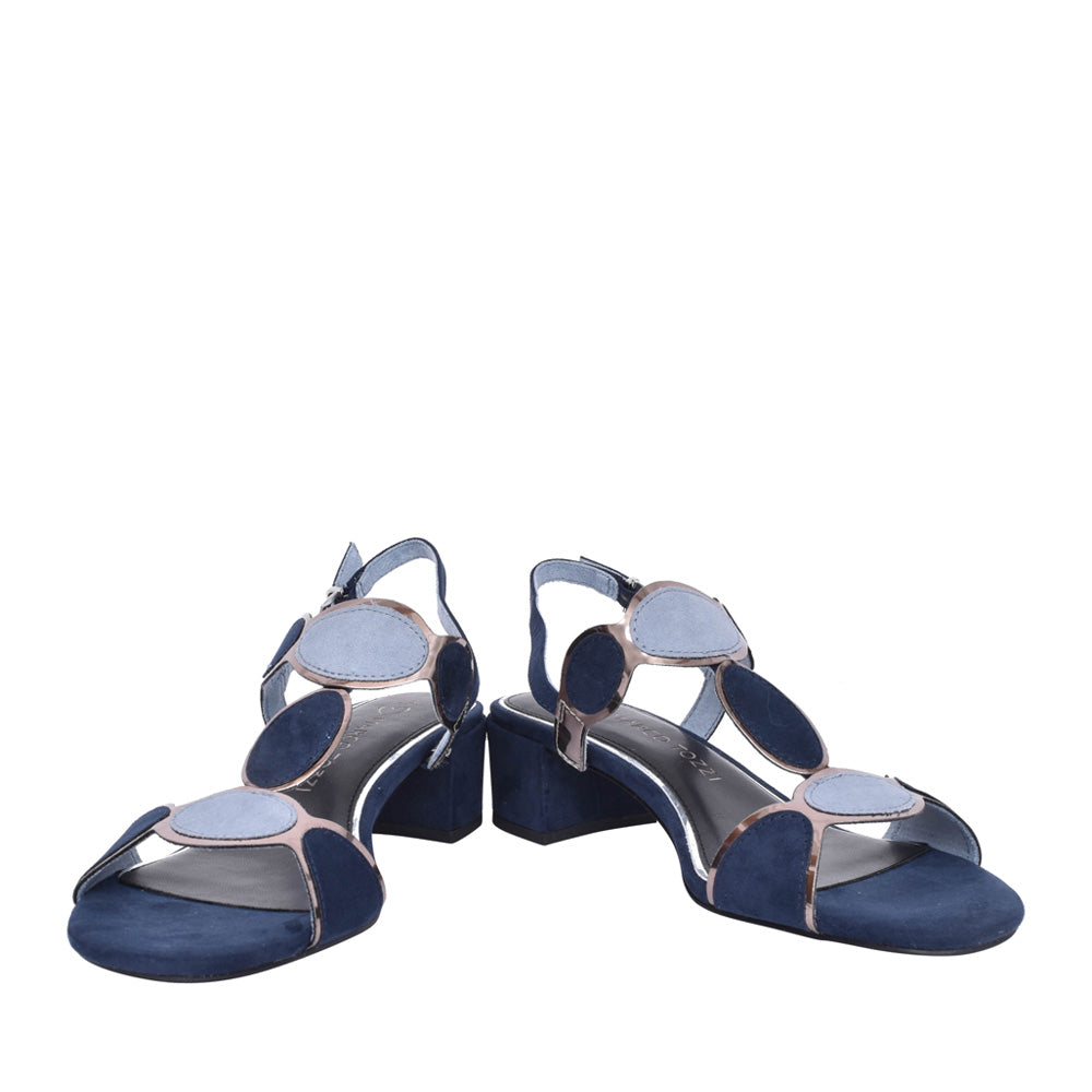 Marco Tozzi 28230 NAVY Block Heel Dress Sandal