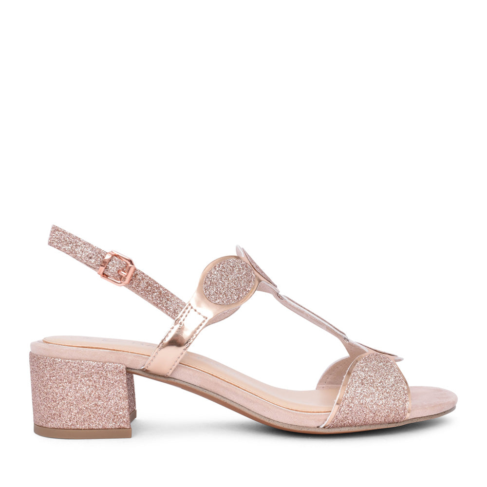 Marco Tozzi 28231 ROSE GOLD Block Heel Dress Sandal 28231