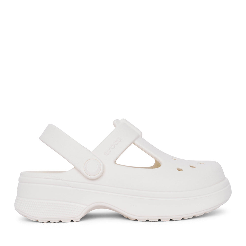 Crocs 210615 WHITE Mary Jane Clogg / Bar Shoe
