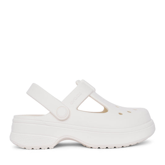 Crocs 210615 WHITE Mary Jane Clogg / Bar Shoe