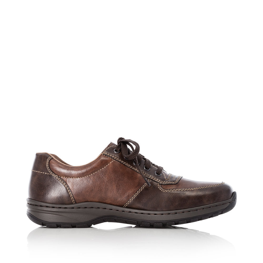 Rieker Extra Wide TOFFEE Lace Up with Zip 03329-25