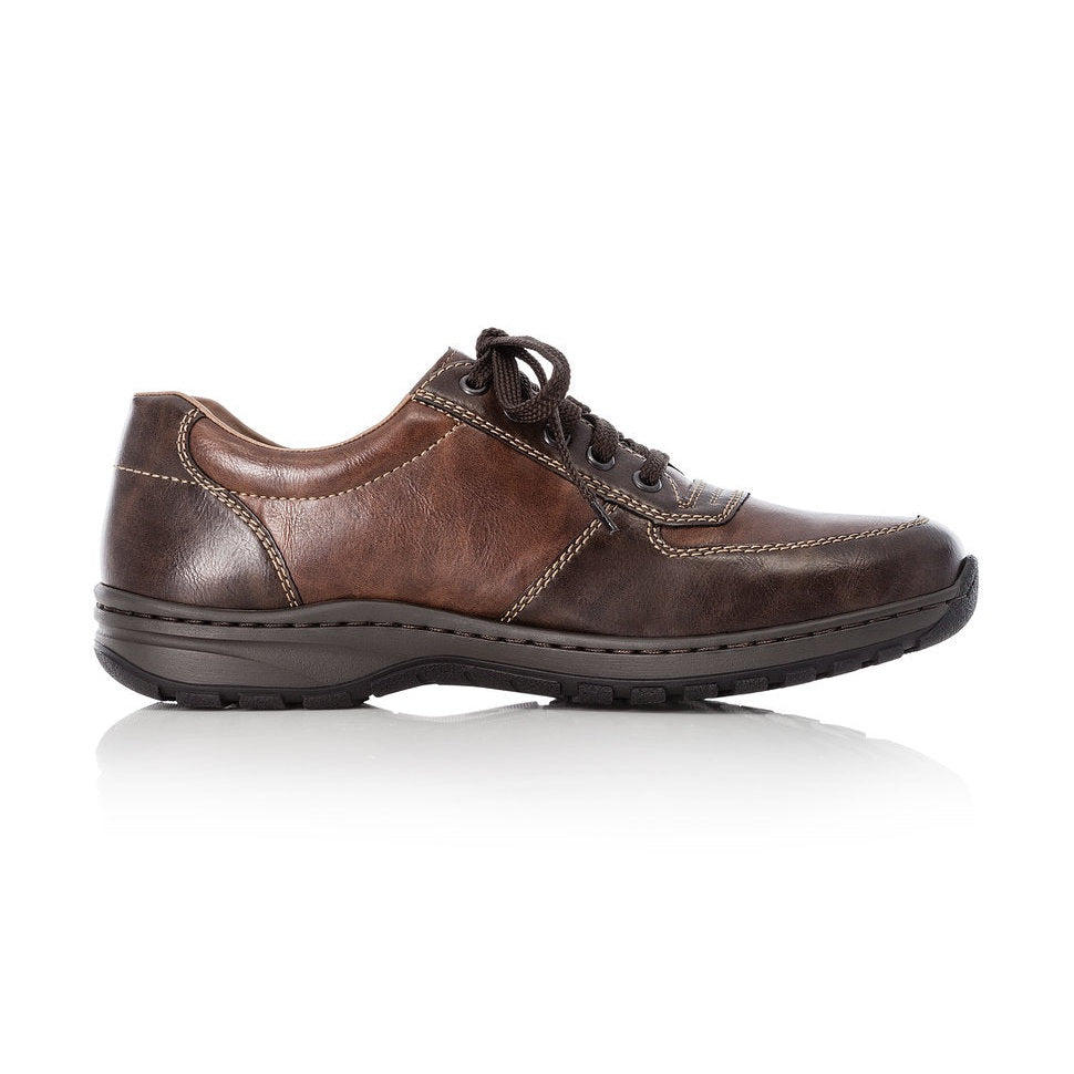 Rieker Extra Wide TOFFEE Lace Up with Zip 03329-25