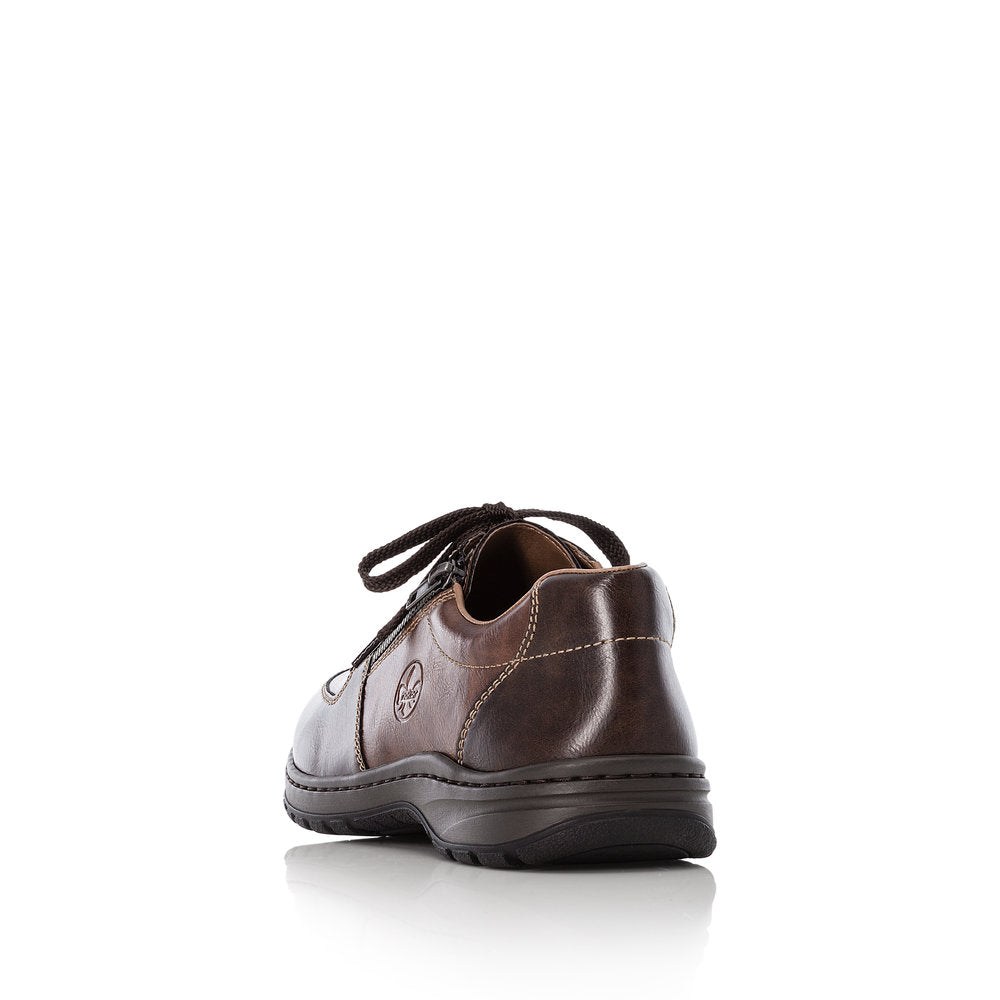 Rieker Extra Wide TOFFEE Lace Up with Zip 03329-25