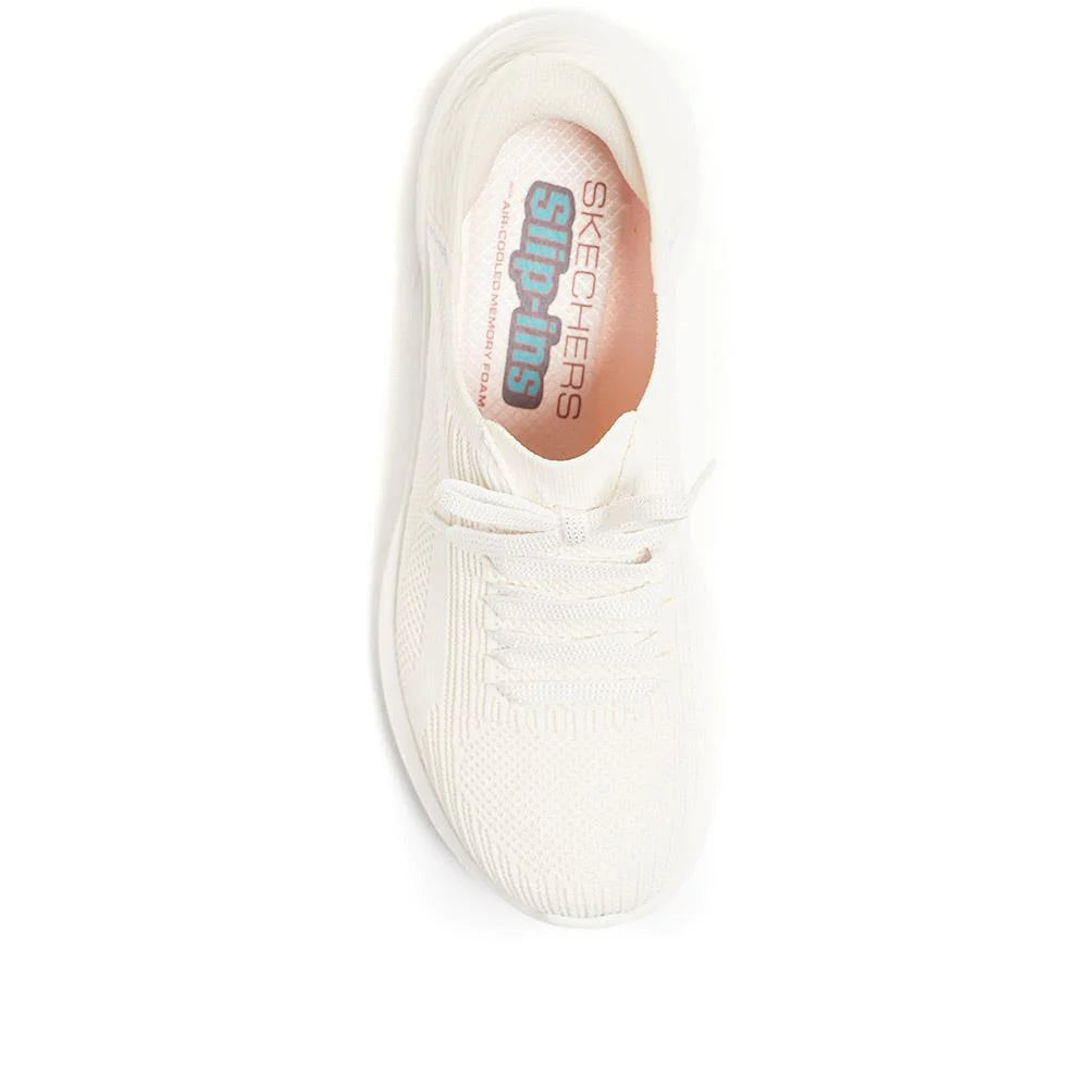 Skechers Slip-ins Trainer: 149710NAT NATURAL WIDE FITTING Ultra Flex 3.0 - Brilliant