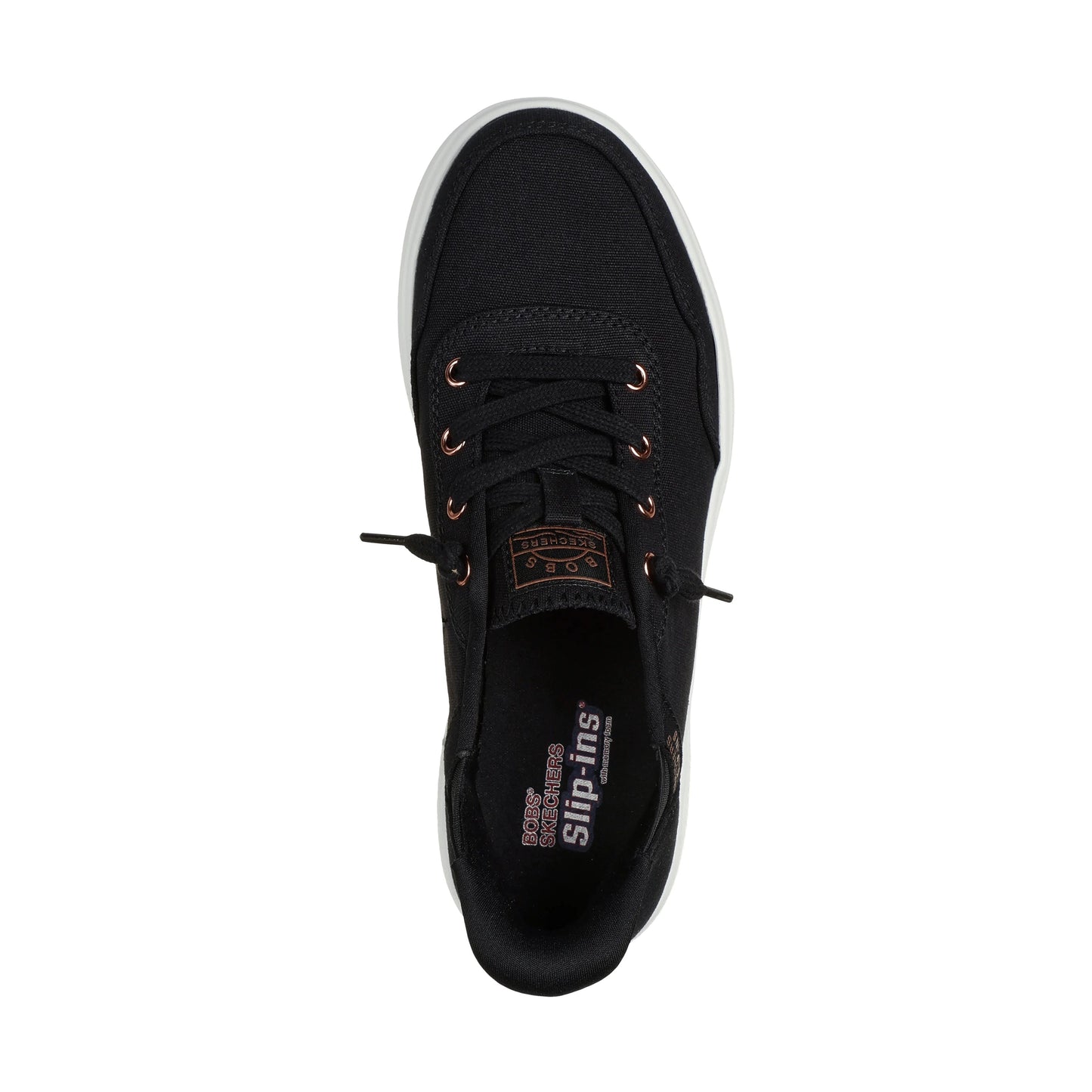 Skechers Slip Ins 114815 BLACK Bobs Slip On Shoe 114815BLK