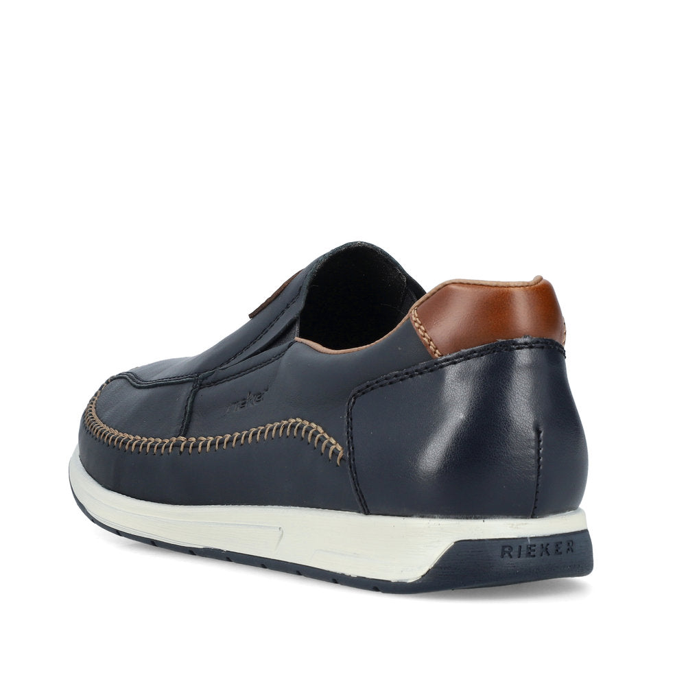 Rieker Men's Casual slip on shoe 11962-14 NAVY