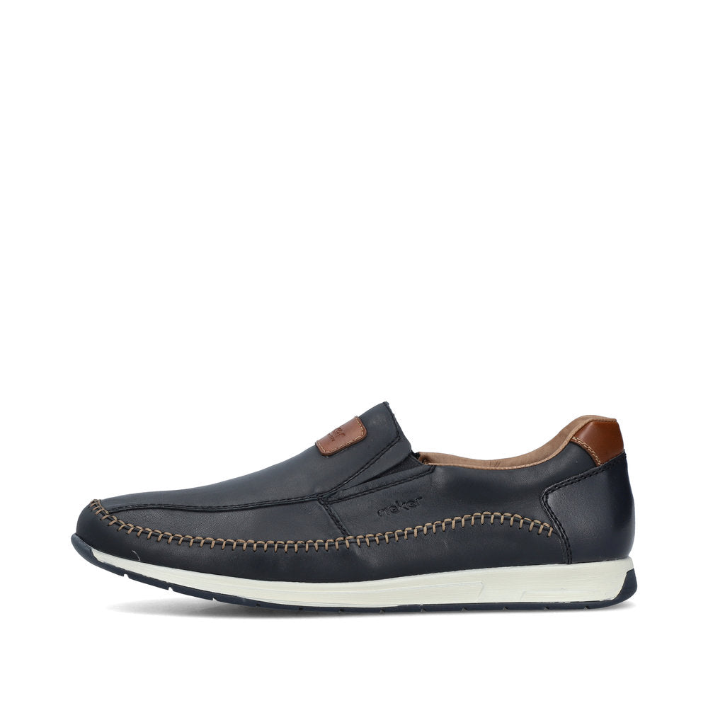 Rieker Men's Casual slip on shoe 11962-14 NAVY