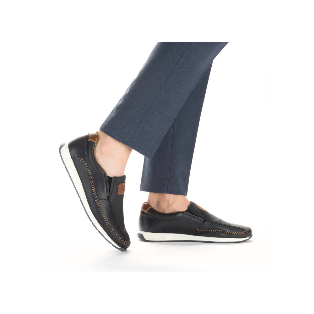 Rieker Men's Casual slip on shoe 11962-14 NAVY
