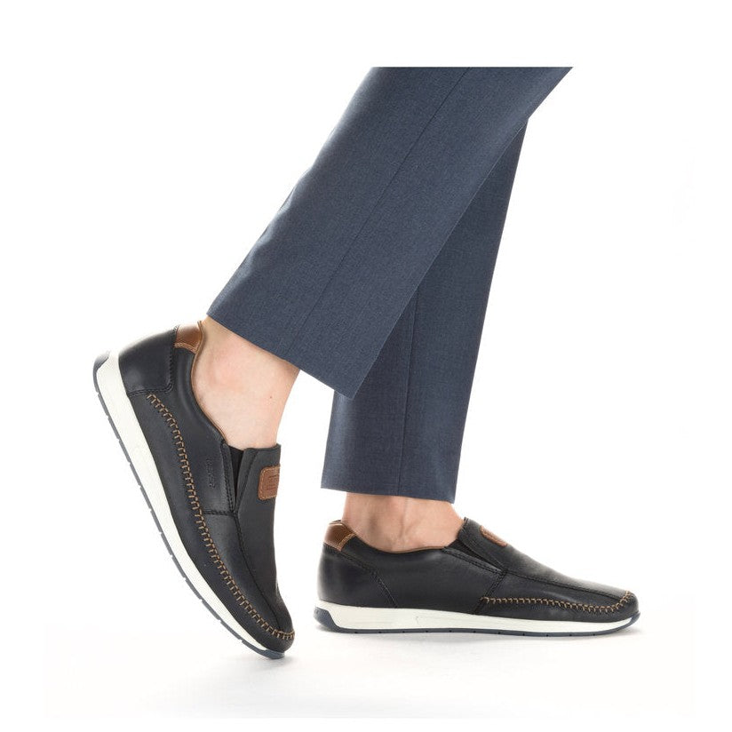 Rieker Men's Casual slip on shoe 11962-14 NAVY