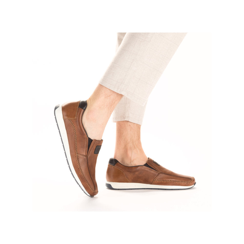 Rieker Men's Casual slip on shoe 11962-25 TOBACCO