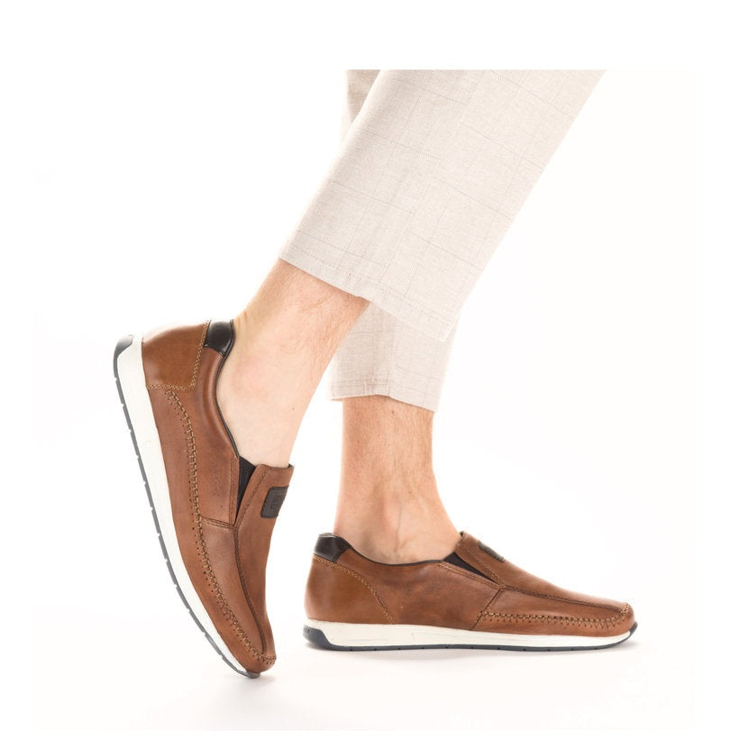Rieker Men's Casual slip on shoe 11962-25 TOBACCO
