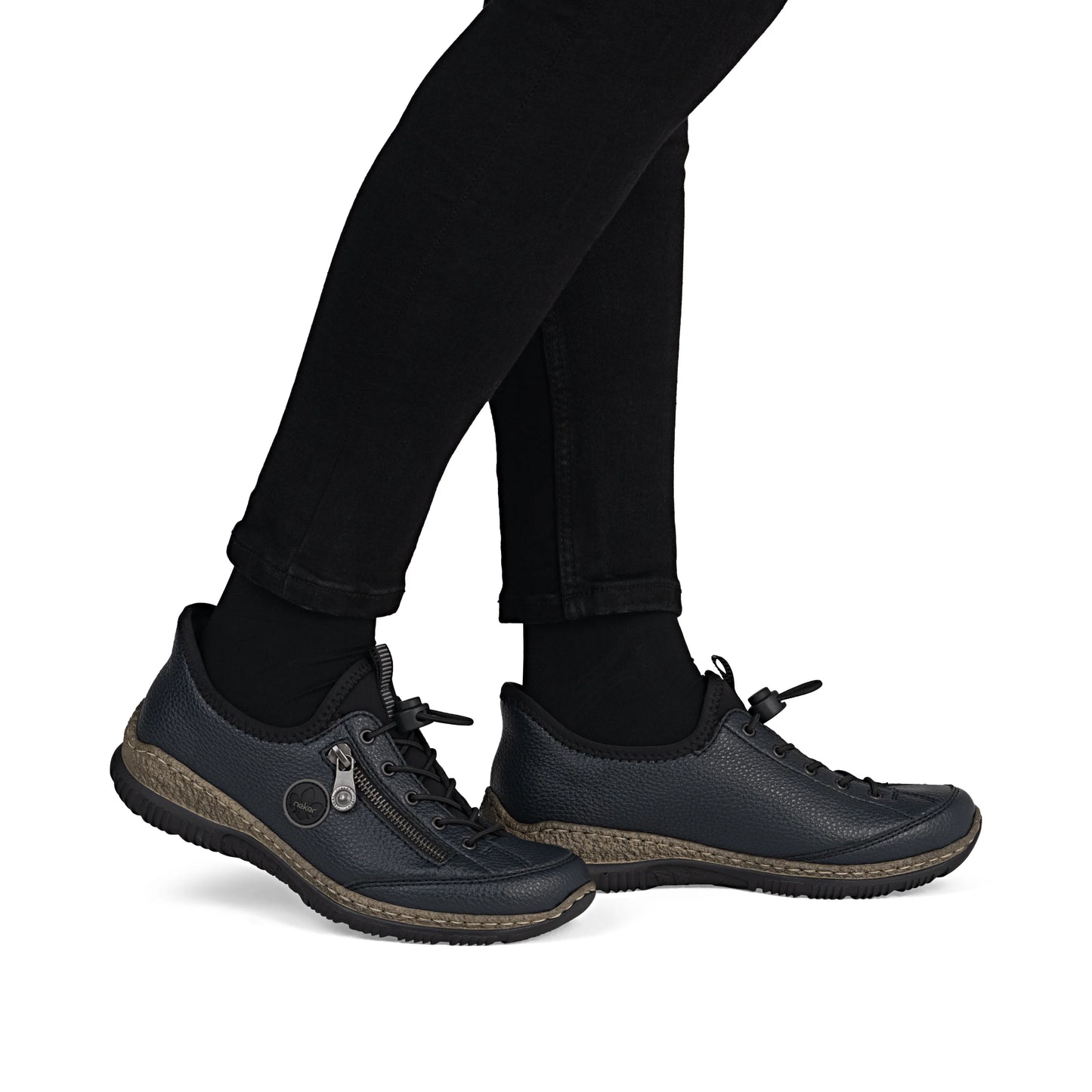 Rieker N3267 DARK NAVY Slip On and Go Casual Shoe N3267-15