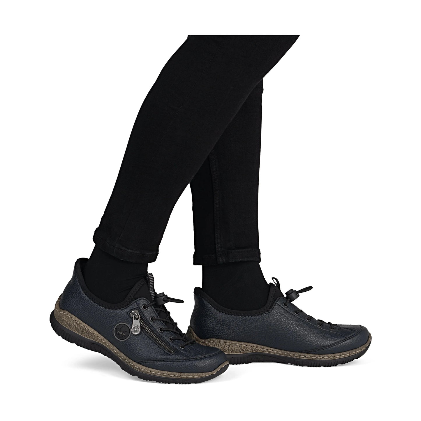 Rieker N3267 DARK NAVY Slip On and Go Casual Shoe N3267-15