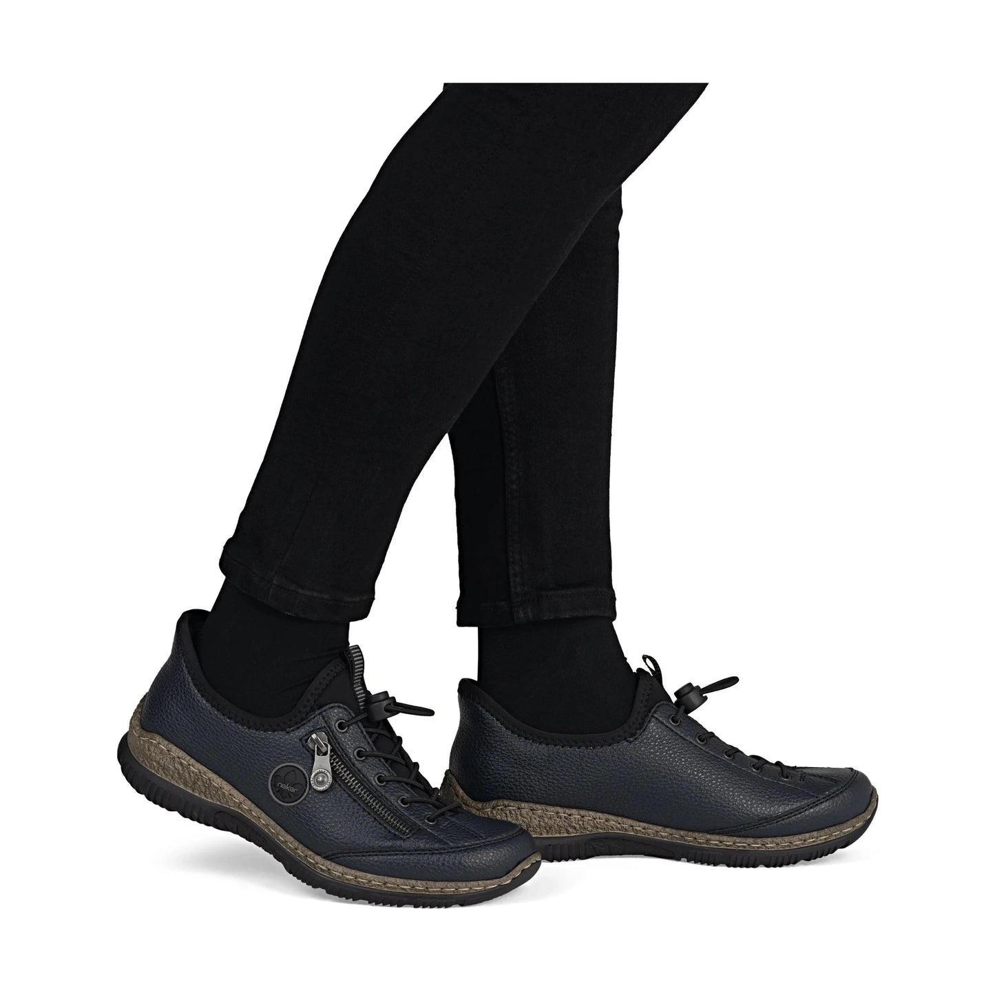 Rieker N3267 DARK NAVY Slip On and Go Casual Shoe N3267-15