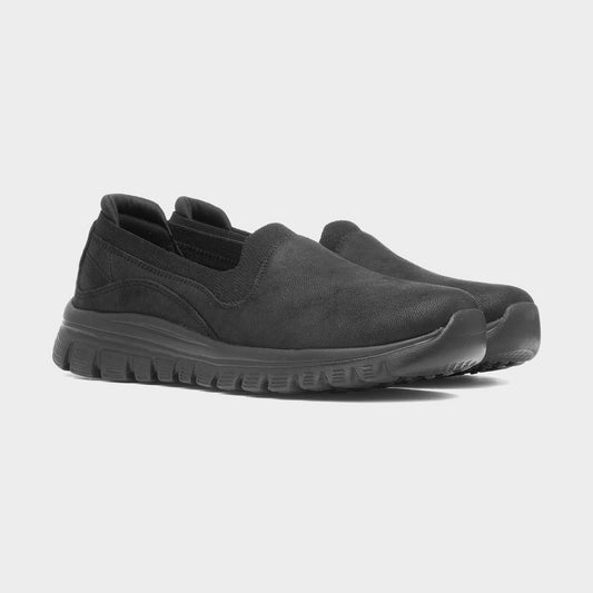 Skechers 100703 BLACK Stretch Fit Slip On Shoe 100703BBK