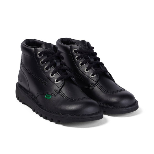 Kickers Kick Hi Womens Black Leather Boots
