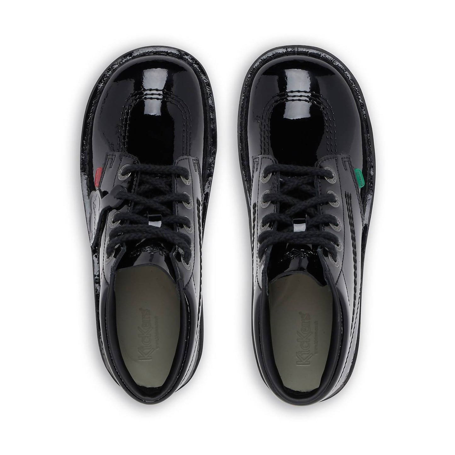Kick Hi Classic Black Patent Leather Boots (Womens version)