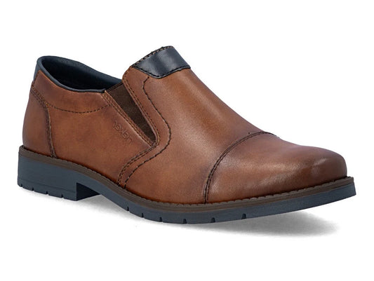 Rieker 13950 BROWN Leather Slip On Shoe 13950-24