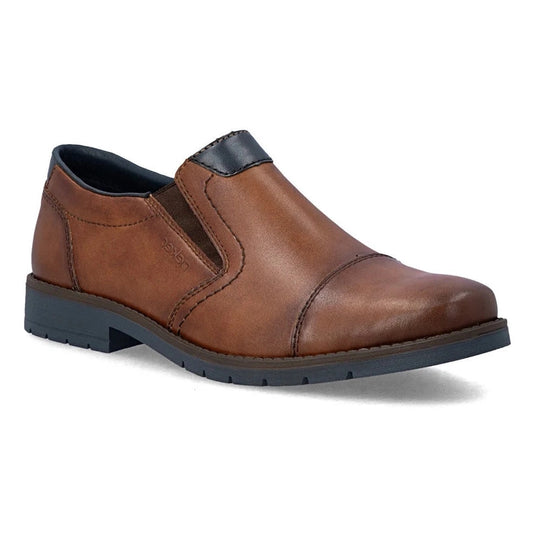 Rieker 13950 BROWN Leather Slip On Shoe 13950-24