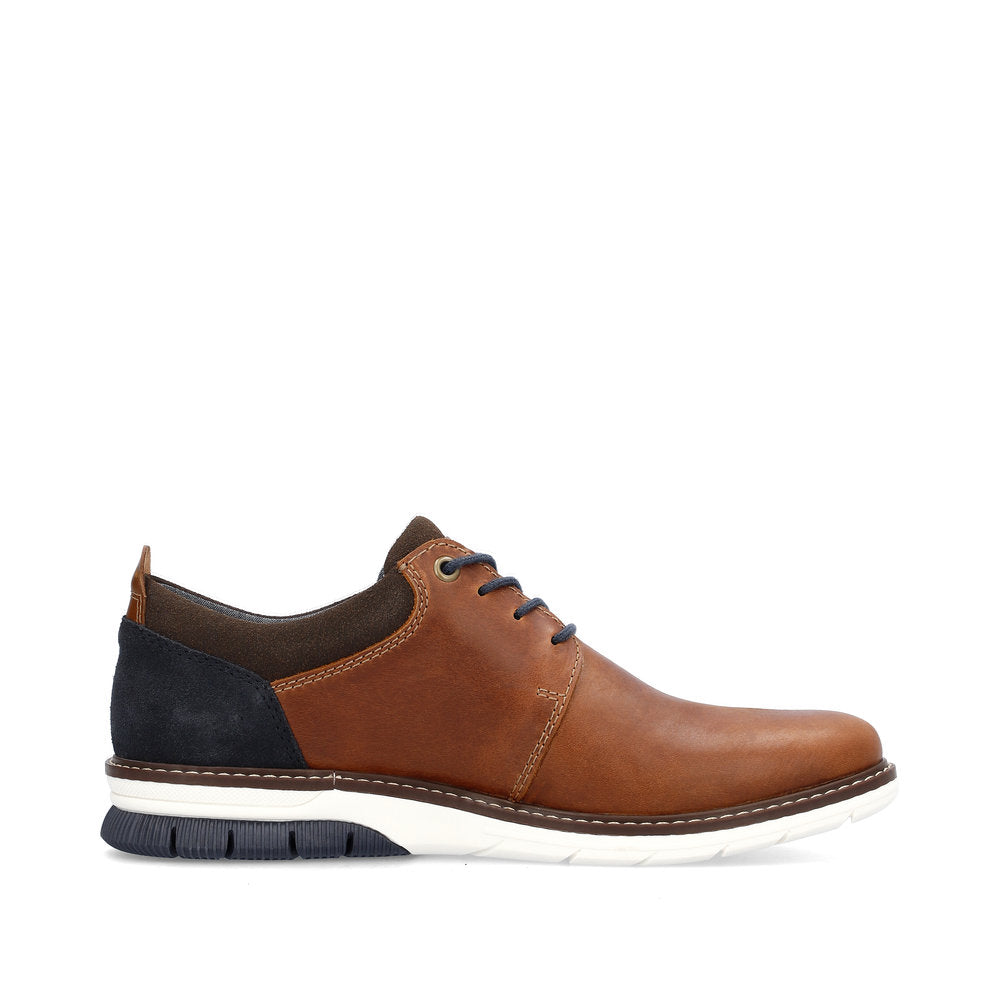 Rieker 14405 BROWN Leather Lace Up Shoes 14405-24