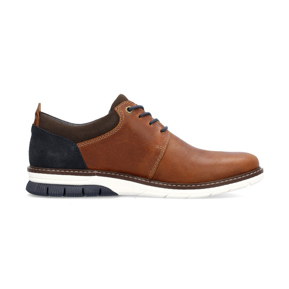 Rieker 14405 BROWN Leather Lace Up Shoes 14405-24