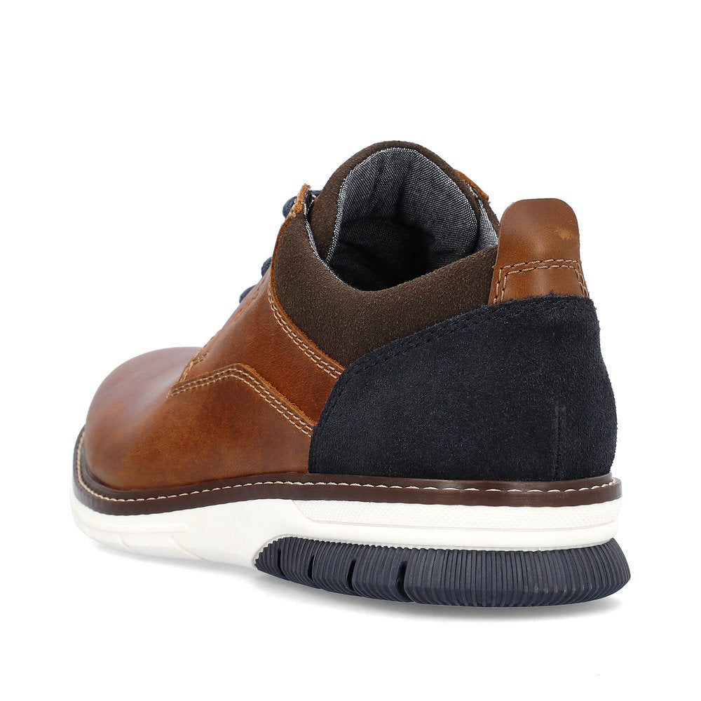 Rieker 14405 BROWN Leather Lace Up Shoes 14405-24