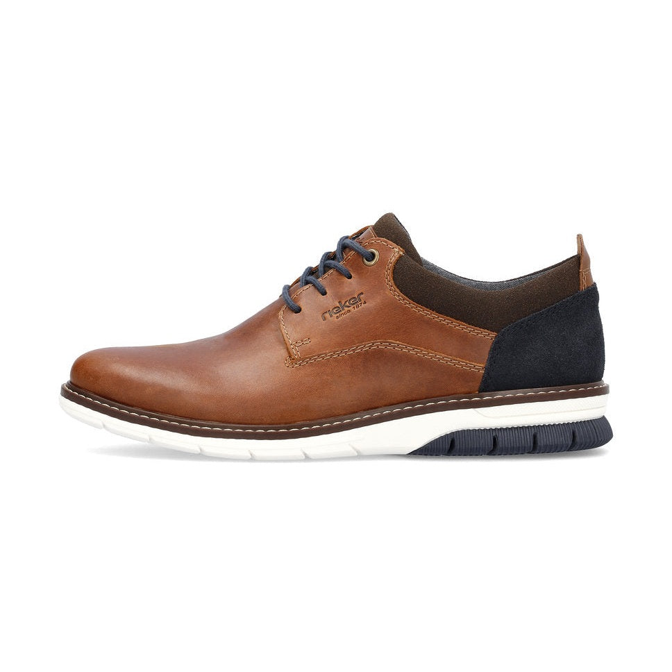 Rieker 14405 BROWN Leather Lace Up Shoes 14405-24