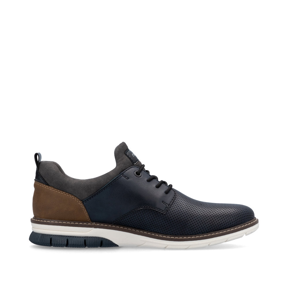 Rieker 14450 NAVY Leather Slip On Shoe 14450-15