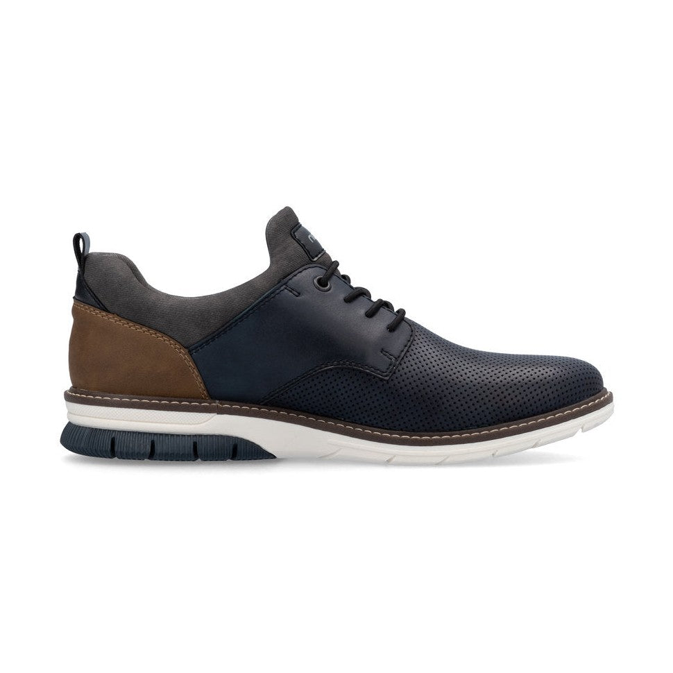Rieker 14450 NAVY Leather Slip On Shoe 14450-15