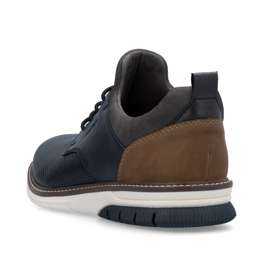 Rieker 14450 NAVY Leather Slip On Shoe 14450-15