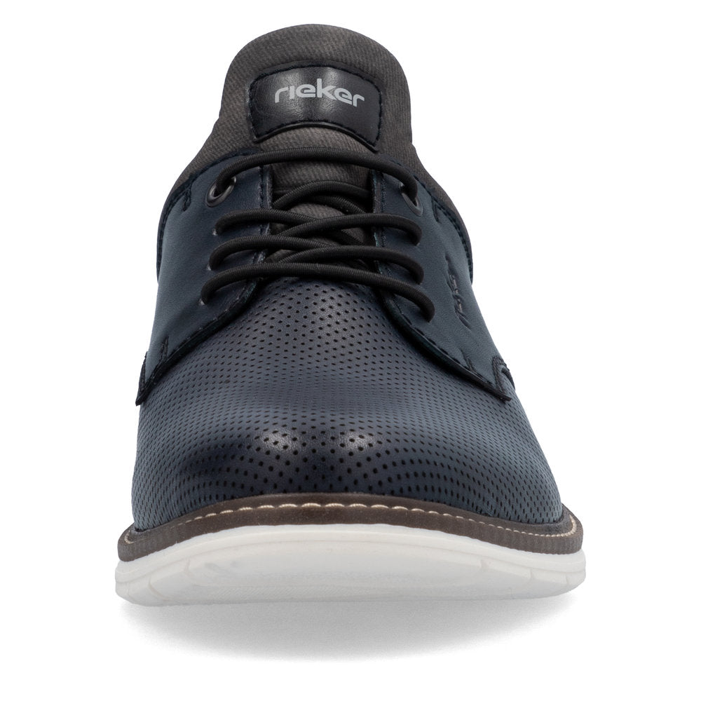 Rieker 14450 NAVY Leather Slip On Shoe 14450-15