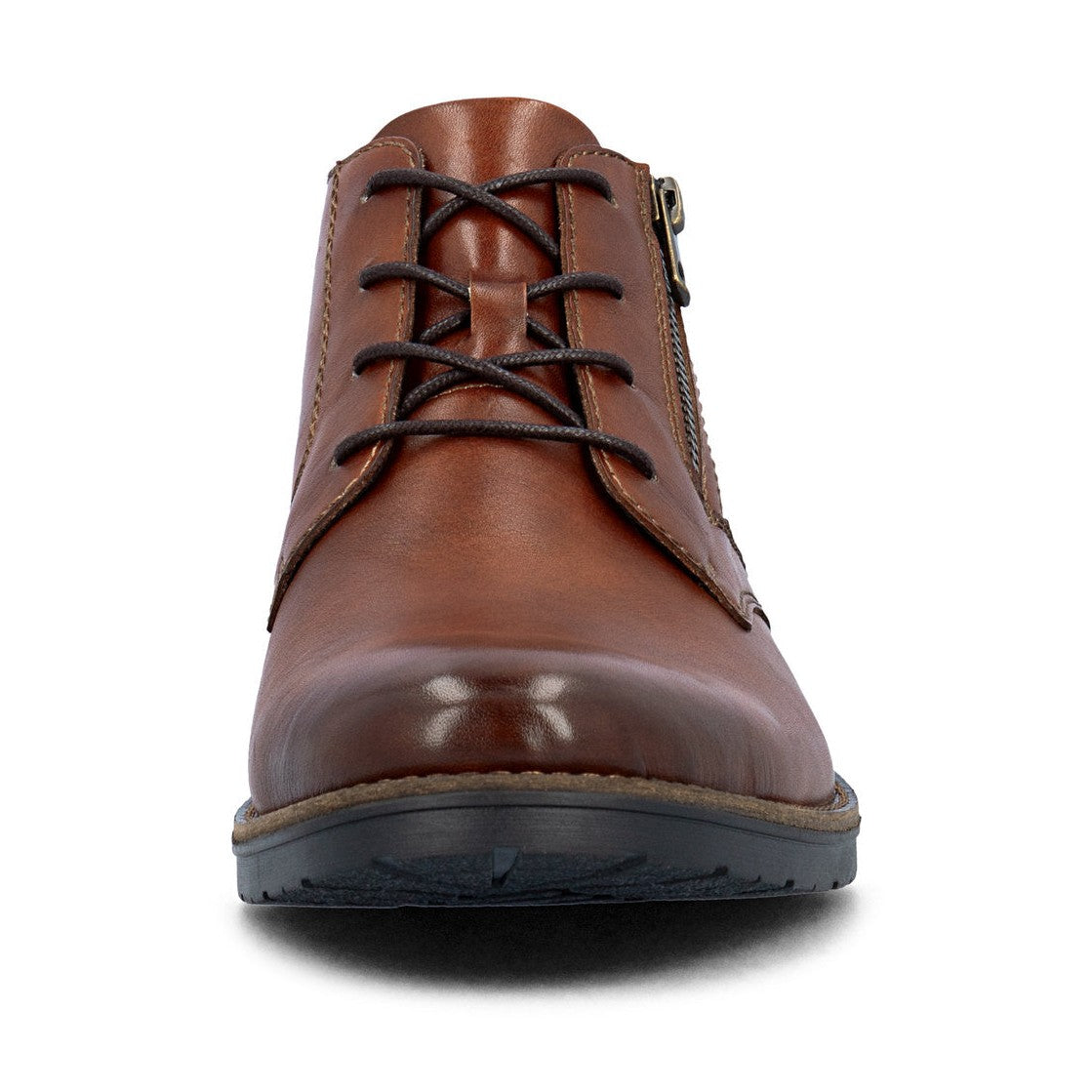 Rieker Men's Classic Leather Lace Up Boot 14609-24 BROWN