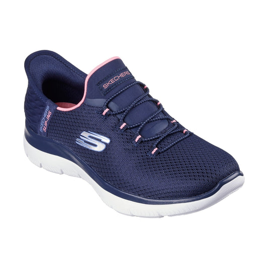 Skechers Slip-ins Trainer Shoe 150123 NVPK NAVY Summits-Diamond Dream