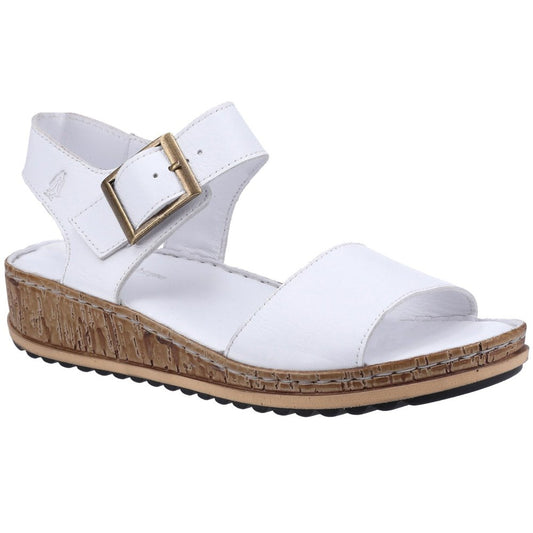 Hush Puppies Ellie WHITE Leather Sandal
