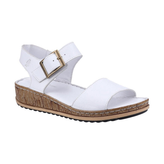 Hush Puppies Ellie WHITE Leather Sandal