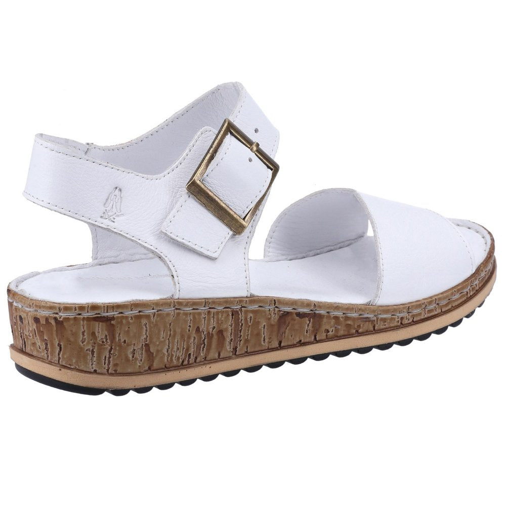 Hush Puppies Ellie WHITE Leather Sandal