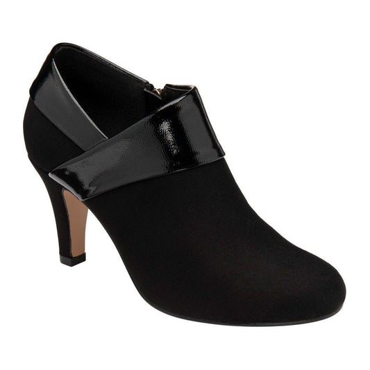 Lotus Maya BLACK Zip Ankle Shoe Boot ULS287