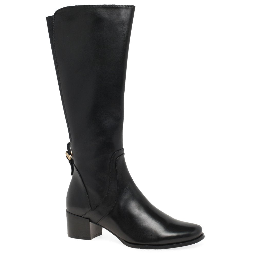 Regardez le ceil Jolene-22 BLACK Soft Leather Long Boot