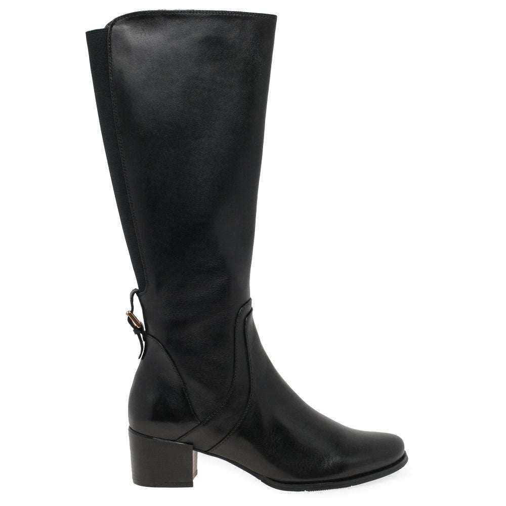 Regardez le ceil Jolene-22 BLACK Soft Leather Long Boot