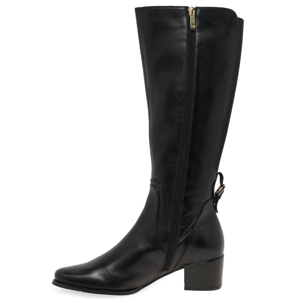 Regardez le ceil Jolene-22 BLACK Soft Leather Long Boot