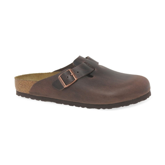 Birkenstock Boston Clog HAVANNA Waxed Leather