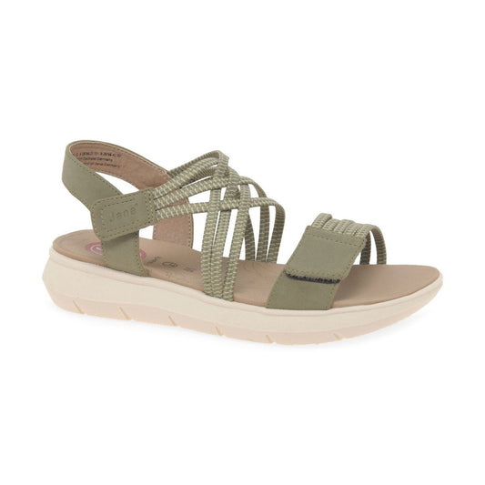Jana 28766-42 SAGE Wide Fitting Touch Fastening Sandal