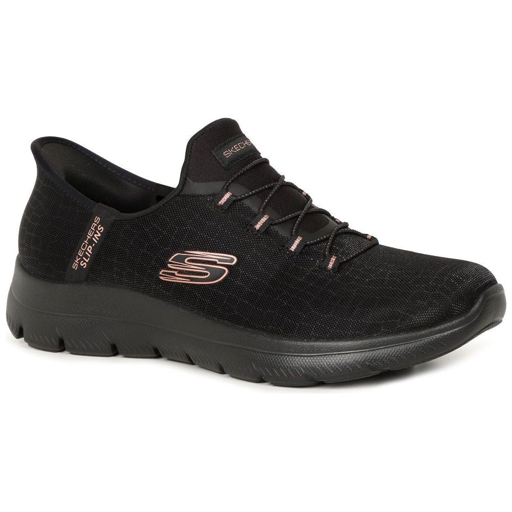 Skechers Slip Ins 150128BKGD Black Dressy Trainer