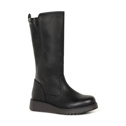 Heavenly Feet Luna Black Long Leg Zip Boot